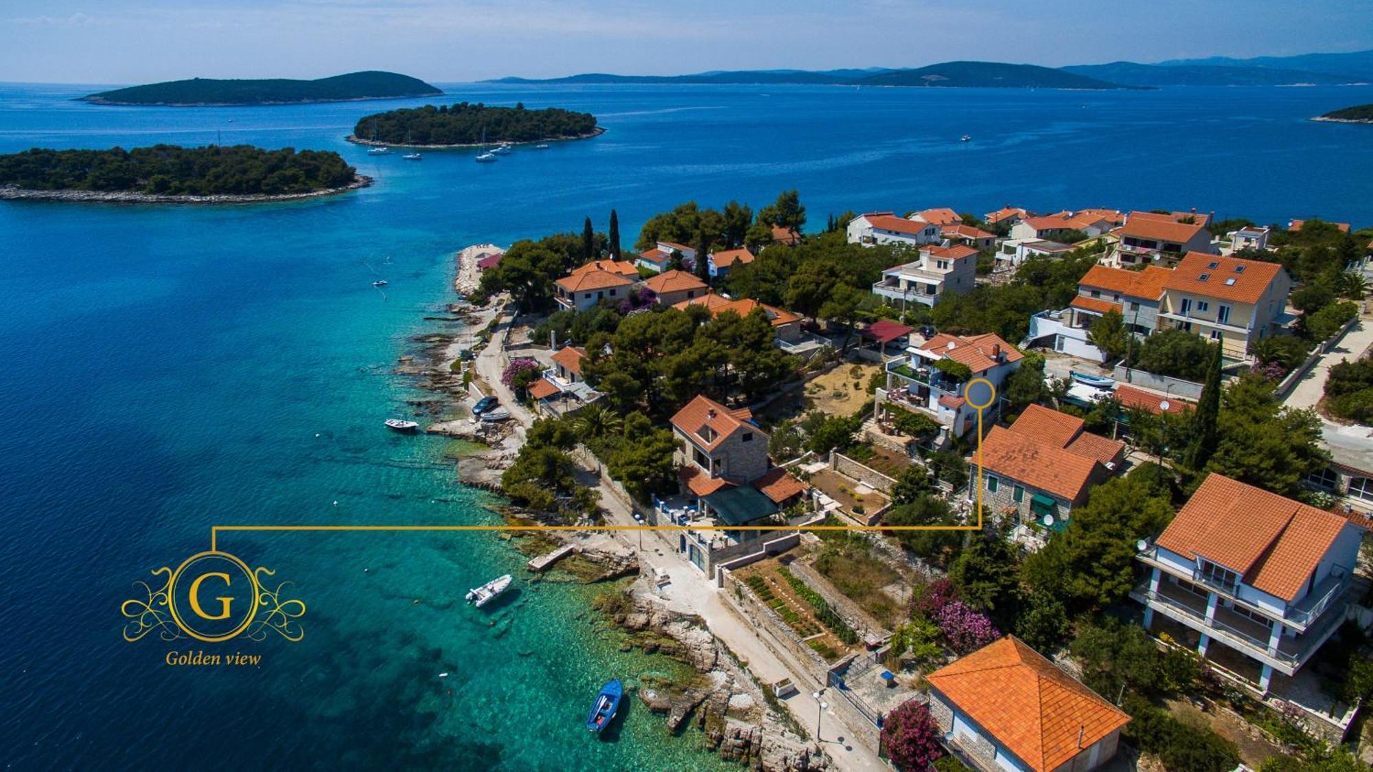 Golden View Luxury Apartment Maslinica Dış mekan fotoğraf